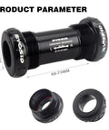 Beefy Ceramic Bearing Bottom Bracket 68 73mm BSA English Thread 22mm Or 24mm Spindle For GXP Hollowtech MTB And Road Bikes