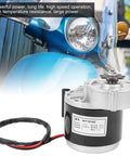 350W 12V DC Brushed Motor With 9T Gear Reduction For DIY Electric Bicycle And Scooter, 3000 RPM High Speed, Aluminum Alloy Construction