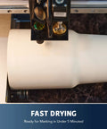 Premium Laser Marking Spray For Co2 And Fiber Engravers delivers knockout contrast on bare metals in fast drying application.