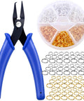 Split Rings For Jewelry Making Kit With 700 Pieces And Pliers, Assorted Colors And Sizes Jump Rings For Necklaces And Bracelets