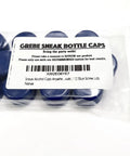 Blue 28mm Leak Free Alcohol Cap Set For Fiji Bottles Reseal Your Water Bottle Perfectly 12 Blue Screw Lids in packaging