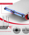Phexod 2500 Lb Capacity Drywall Cart With Steel Panel Truck Design features two-layer protective board and screw fixation methods.