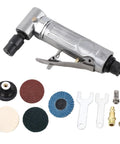 Bad Boy Right Angle Pneumatic Air Die Grinder With Variable Speed And 20000 RPM handles, various polishing and grinding attachments.