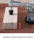 Quick Release Woodworking Bench Clamp Set With Toggle Clamps For Woodworking Jigs And Fixtures Hold Down Clamps For Welding Drill Press Crosscut Sled And Wood Board Fixing securing a wood board