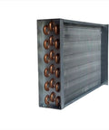 Badass 12 X 24 Water To Air Heat Exchanger With One Inch Copper Fittings, heavy steel body for outdoor wood boilers.