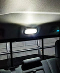 Lit White LED Interior Light Kit For Dodge Ram 2009 to 2018 Pickup Trucks 1500 2500 3500 Installed in Car Cabin