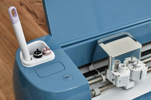 Tool Holder Insert For Cricut Explore Series Machines Not For Explore Air 3, holds tools and accessories, blue machine setup