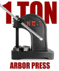 Beefy 1 Ton Manual Arbor Press With Hand Wheel For Desktop Punching, Stamping, Bending And Forming Leather And Metal