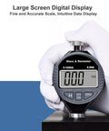 Digital Shore Type A Durometer 0 To 100HA Hardness Tester With 0.1 HA Resolution For Rubber Plastic Tire Leather And Wax Handheld Easy Readout Accurate Measurements For DIY And Pro Shop Jobs, handheld on display
