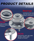 Front Wheel Bearing And Hub Assembly 5 Lug 513324 Fits Jeep Grand Cherokee 2011 2021 And Dodge Durango 2011 2023 details view