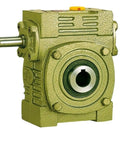 Rock Solid Heavy Duty Worm Gear Reducer Gearbox Built Tough For Industrial Machines, compact steel design with enclosed shaft.