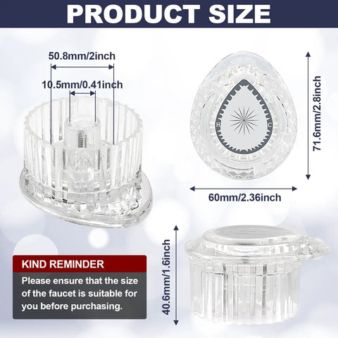 Single Shower Handle Replacement Kit For 100710 Tub And Shower Valve Chrome Plated Knob with product size dimensions