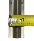 Screw On Track Cover For Sliding Patio Glass Doors Replacement Hardware In Stainless Steel 1 W X 7/16 H 6 Feet Long Corrosion Resistant