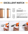 Installation guide for 10 Pack 4 Inch Matte Black Cabinet Pulls for Kitchen Cabinets, showing dimensions and secure installation process.