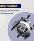 Rear Wheel Bearing And Hub Assembly Set Of 2 512302 For Jeep Commander 2006 2010 And Grand Cherokee 2005 2010 Rear With 5 Lug Bolts And ABS Replacement Part Ready To Roll Drop In Fit
