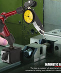 Lever Type Dial Test Indicator Set With Magnetic Base Pro Grade, 32mm Dial, Rotating Bezel, 200mm Flexible Arm, 0 to 0.8mm Range, 0.01mm Resolution, Shockproof Precision for Runout, Parallelism and Concentricity on machine tool