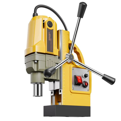 Heavy Duty Portable Magnetic Drill Press With 1400 Watt Copper Motor and Badass Magnetic Hold for smooth metal core cutting.