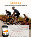 Cyclists using GPS Bike Computer With 3.3 Inch Touchscreen Map And Voice Navigation Ebike Mode Climb Training Dual Band GPS