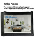 Folded Heavy Duty Pet Proof Window Screen Replacement 39W X 100L Thick Charcoal Mesh package for sliding doors.