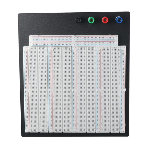 Heavy Duty Solderless Breadboard With 3220 Holes, Dual Terminal Strips, Four Distribution Bars, Black Aluminum Back Plate