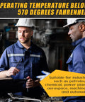 Frienda 1/4 x 1/4 in braided graphite packing for pumps/valves in factory scene with two workers
