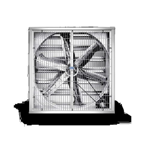 Industrial Electric Fan Motor 1.1KW 380V Three Phase YSF90-4 Heavy Duty AC Drive Engine front view with protective grill.