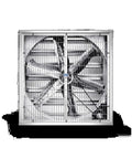 Heavy Duty Industrial Fan Motor 1.1KW At 380V cooling fan with protective grill, designed for tough workplace applications.