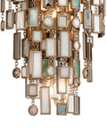 Top Shelf Three Light Wall Sconce Hand Crafted From Solid Iron Showcasing Sharp Crystal And Stainless Accents In A Polished Silver Finish.
