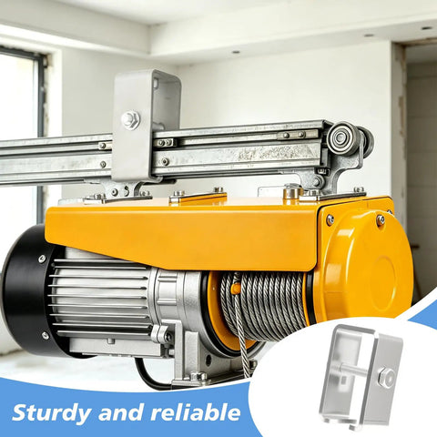 12 Pack Heavy Duty Channel Trolley Track Hanger Bracket For Unistrut Strut Channel Intermediate Support Hardware Kit With Bolts And Nuts For Electric Systems Hoists Easy Install Mounting with electric hoist on track.