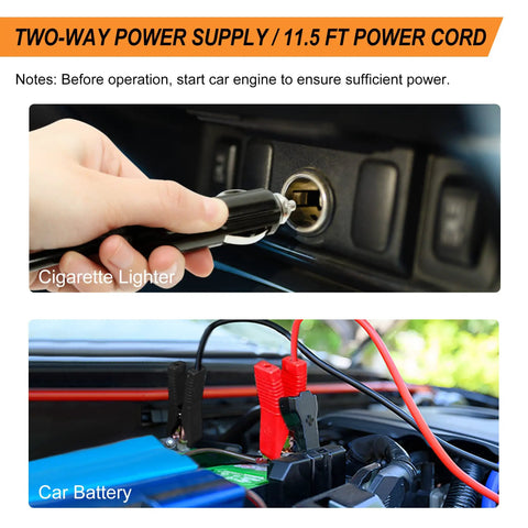 5 Ton 12V Electric Car Jack Kit With Portable Wrench And Tire Inflator Pump, LED Work Light And Warning Light, 4 In 1 Emergency Tire Change For SUV MPV Sedan, Garage Repair, Compact Yet Powerful