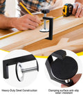 Three Inch C Clamp For Woodworking Two Pack Heavy Duty Steel Clamps With Compact Design For Precision Work And Sliding Jaw For Secure Holding In Crafting Carpentry And Workshop Projects, clamping wood board