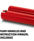 Heavy Duty 30 Ton Bottle Jack With Stable Base And 11 1/4 To 18 1/4 Inch Lifting Range For Cars And Trucks, red pump handles