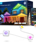 Year-Round 100Ft RGBIC Permanent Outdoor Lights 2 With 16 Million Colors And 100 Scene Modes, IP67 Waterproof package