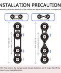Installation guide for Front And Rear Bumper Quick Release Clips Kit For Most Cars Universal Bumper Fasteners