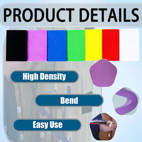 Ultimate Foam Wall Flattening Shim Kit For Straightening Out Them Wobbly Drywall Surfaces And Ceilings Durable Moisture Resistant Spacers with assorted colors and high density for easy use.