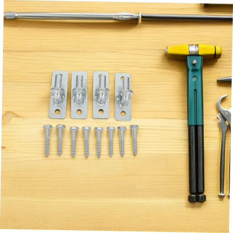 Heavy Duty Four Pack Wall Mount Gate Hinge For Wooden Barn Doors And Metal Patio Gates Silver Farm Fence Support Bracket with screws.
