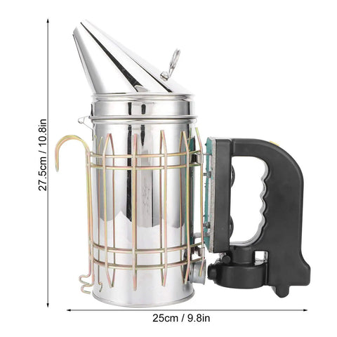 Heavy Duty Stainless Steel Electric Beekeeping Smoker With Heat Shield For Hive Gear Pro Grade Beekeeping Tools Beginner Hive