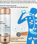 Hydrogen Rich Water Bottle On The Go With 1200-1600PPB Concentration In Just 3 Minutes, diagram of hydrogen benefits