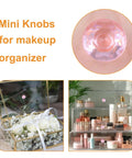 Mini Acrylic Pull Knobs 24 Pack Diamond Shaped Self Stick No Drilling Pink DIY Friendly Decorative Handles