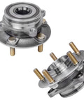 AWD 4-Piece Wheel Bearing Hub Kit For Mitsubishi Lancer 2008-2015 Front And Rear 5-Bolt Hubs With Encoder ABS Includes Driver And Passenger Sides Replacement