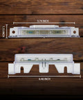 Side and bottom view of LED Roof Cab Marker Lights Kit 5 Pcs For Volvo VNL VNM Trucks Waterproof DOT Approved top marker lamp