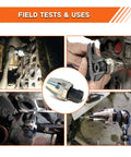 Installation of Tough As Nails Heavy-Duty Bolt And Stud Extractor Tool on rusted bolts in machinery and automotive settings.