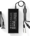 54.6V 2A Universal Ebike And Scooter Charger With Three Plugs For 48V Batteries Includes DC5.5X2.5Mm And DC5.5X2.1Mm 8Mm