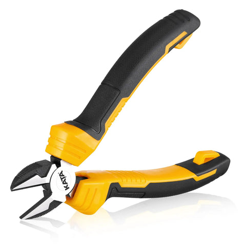 Heavy Duty 6 Inch Diagonal Wire Cutters With Comfort Grip Flush Cut Metal Clipper For Crafts Artificial Flowers Floral Wire Chicken Wire Electrical Wire Durable 55 High Carbon Steel Induction Hardened Edges Ideal Workhorse Tool
