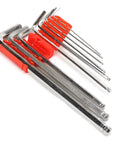 Heavy Duty Nine Piece Metric Hex Key Set Wrench Kit Storage Cover Chrome Vanadium Steel Auto Repair Machine Handles 1 5 Mm To 10mm Bolts Rugged Build Stops Snapping Grinds Fixed Repairs Shop Mechanics Finish Work Save Avoid Brands, nine hex keys in red holder