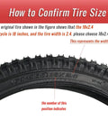 Guide on confirming tire size for 18 By 2.4 Inch Bike Tire Replacement Outer Tire For BMX MTB And Road Bikes Durable Wear Resistant