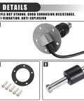 Plug and Play Universal Marine Fuel Sending Unit Float Replacement Gauge for Gas and Diesel Tanks Water Level Sender Sensor 5 Inch Stainless Steel Anti Corrosion Durable Boat Ready installed with gasket and screws