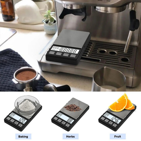 Portable Espresso Scale With Timer For Coffee On The Go, 1000G Capacity, 0.1g Increments on espresso machine drip tray
