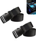 Tough As Nails 39 Inch Battery Hold Down Straps Heavy Duty Car Battery Tie Down Webbing With Quick Release Buckles Weather Resistant For Truck Suv Boat Rv Black, showing two black straps with buckles.