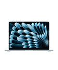 Beast Speed M5 Powered MacBook Air 13.6 Inch Laptop Built For AI, display showing abstract design, Sky Blue Finish